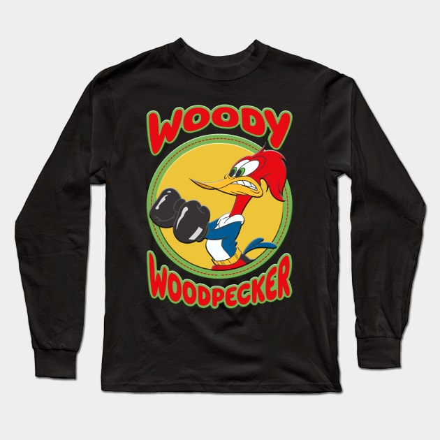 WOODY WOODPECKER BOOT Long Sleeve T-Shirt by hackercyberattackactivity